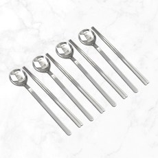 Willive 韓國製 304不鏽鋼 Hiel 陶瓷湯匙筷子組, 湯匙 4p + 筷子 4p, 灰色, 1個