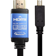 Ultra HDMI 轉 MICRO HDMI Ver2.1 8K傳輸線 ML-HC8050, 1個, 5m