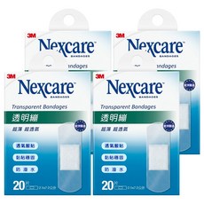 3M PE系列 OK繃 透明, 20片, 4盒