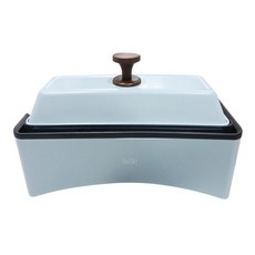 ikiiki 伊崎家電 丸樂煮藝電烤盤 湖水藍, IK-MC3602