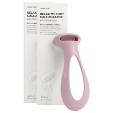 relaxme Relax My Foot 足部去角質刮刀 粉紅色, 1入, 2個, 16.2g