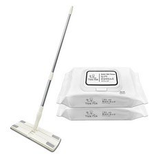 ThinkPick 2in1 Coco 清潔布拖把 + 濕拖布清潔布 2入, 1套