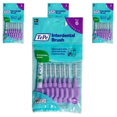 TePe 緹碧 I字型牙間刷牙間刷 原裝 1.1mm 紫色, 8入, 4個