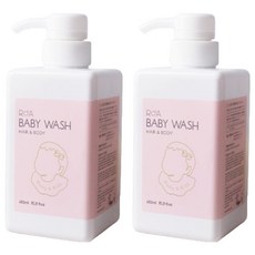 Roah幼兒用素食洗髮沐浴乳 450ml, 2個