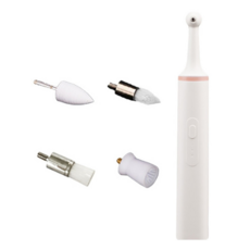 USB 電動潔牙器 充電款 含4個刷頭, WN1805, 粉色, 1組