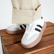 SHOOPENkids 兒童魔鬼氈圓頭板鞋 HPKR6EA92M