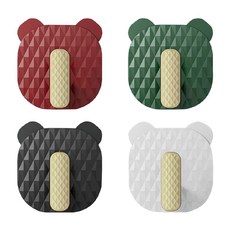 幾何熊熊 掛勾 56g 4個, 紅色+ 綠色 + 黑色 + 白色, 1組