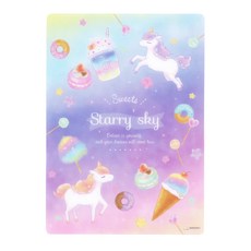 sun-star 星空獨角獸 卡通墊板 日本製造, 180 x 250 x 0.6mm