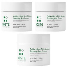 NOSTE Celllike Ultra Rich Moisture Soothing Ato Cream 山茶花舒緩保濕霜 80g 罐, 3罐