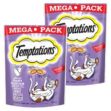 템테이션 고양이 스낵, 부드러운 우유맛, 160g, 2개
