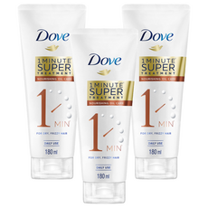 多芬 Dove 一分鐘髮膜護髮素 輕潤保濕型 180ml，毛躁缺水髮質適用, 3件