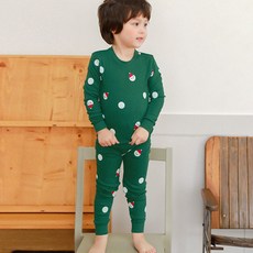 Maykids 童款圓點聖誕老人20支彈力棉居家服套裝