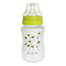 US baby 優生 真母感玻璃奶瓶 一般型 M號 2-6個月以上, 顏色隨機, 240ml, 1個