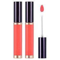 VDIVOV Lip Cut 晶漾唇釉 5g, OR202 新娘珊瑚, 2個