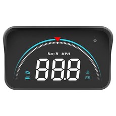 領先者 M8 白光大字體 HUD OBD2 多功能汽車抬頭顯示器 3.5吋, 1個, 黑色