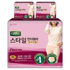 디펜드 여성용 스타일 언더웨어 성인기저귀 파워, 대형, 12개입, 3개