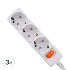 카닉스 타노스 절전 스위치 멀티탭 3구, 3m, 3개