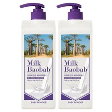 밀크바오밥 헤어트리트먼트 베이비파우더향, 1L, 2개