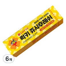 롯데웰푸드 쥬시후레쉬 츄잉껌, 26g, 6개