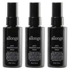알롱 안티 인그로운 헤어스프레이, 60ml, 3개