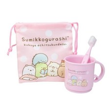 Santan 角落生物 牙刷牙杯附束口袋, 1組