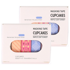 Daily Nest 感性紙膠帶 5款組 10mm x 2m, 2套, 款式 18