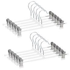 코멧 논슬립 회전형 치마바지걸이, 화이트, 10개