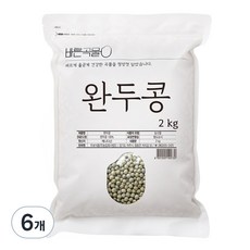 바른곡물 완두콩, 2kg, 6개