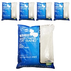 Jerry 精油貓砂, 10L, 雙重香味, 凝結力超強, 純天然配方, 超強除臭效果, 芳香持久, 尤加利, 5包