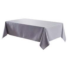 米禾 日式蕾絲防水桌巾, 260 x 140cm, 1條, 頁岩灰