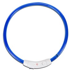 딩동펫 애견 충전식 LED 목걸이, 블루, 1개