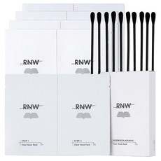 RNW 如薇 2步驟去黑頭粉刺鼻貼, 毛孔管理, 皮脂護理, 舒緩肌膚, 5入, 1組