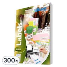 흰색라벨 레이저 잉크젯공용 라벨지 AL406, 6칸, 300개