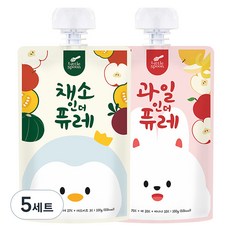 Little Spoon 水果果泥 100g + 蔬菜果泥 100g 套組, 5套, 水果+蔬菜