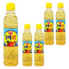 오뚜기 3배 사과식초, 500ml, 5개