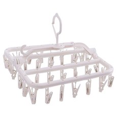 한봄누리 양말 속옷 건조대 접이식 빨래집게 건조걸이, 화이트, 1개