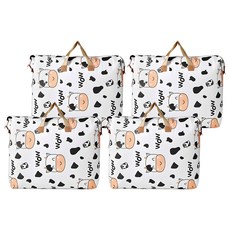 클레어라 이불 수납 가방, 암소, S(51 x 14 x 47 cm), 4개