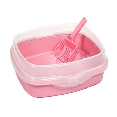 PET BEST 貓便盆 附貓砂鏟, 48 x 42 x 13.5cm, H921, 1個