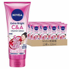 NIVEA 妮維雅 淡斑亮白青春精華凝乳, 320ml, 12條