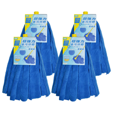 多麼潔 超強力去污拖把替換包 乾濕兩用 超細纖維, 4個