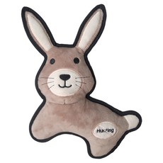 V-PET 耐咬系列反狩獵玩具 - 短毛絨 PP棉填充 聚酯纖維包邊帶, 22 x 4 x 27.5 cm, 兔子 杏色, 1個