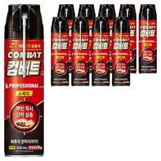 컴배트 스피드 에어졸 바퀴용, 500ml, 10개