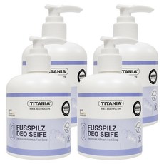 TITANIA 足部清潔露, 300ml, 4個, 1入