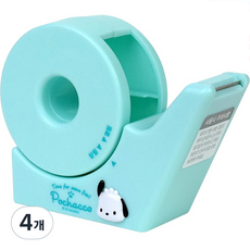 buyhearts 帕恰狗 Air Fix 膠帶切割器, 薄荷綠, 4個