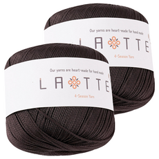 실바람섬유 라떼 뜨개실, 27 진밤색, 2개