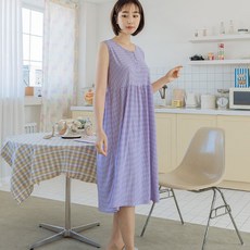 디에스도씨 여성용 냉감 민소매 잠옷 원피스 D3954