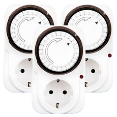 ELECON 24小時插座定時器 1孔 TS-MD3, 7.5cm, 單一顏色, 3個