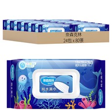 奈森克林 超厚純水濕巾, 1入, 24包