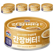 사조 간장버터 참치, 100g, 6개