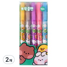 STUDIO EIGHT LINE FRIENDS 閃亮亮粉筆 5件組, 2套, 混合色, 2個